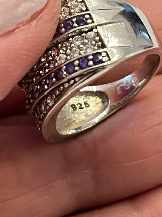Anello Argento 925 Placcato Platino