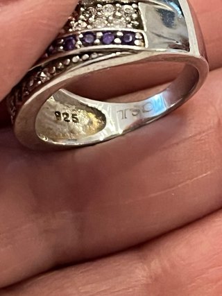 Anello Argento 925 Placcato Platino
