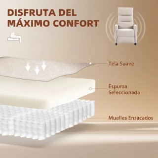 Sillón Reclinable Masaje 2 Zonas
