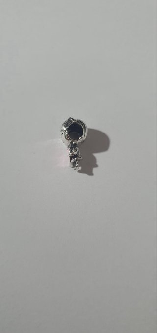 Charm Niña Corazón Rosa Plata
