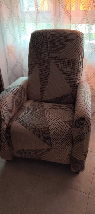 Sillón relax manual granate