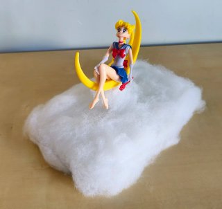 Diorama Artigianale Sailor Moon Nuvole