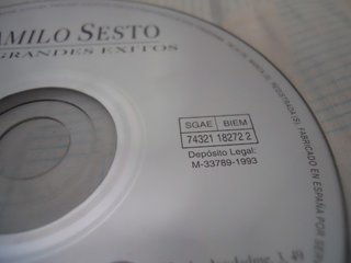 CD CAMILO SESTO MUY PERSONAL,MIS GRANDES EXITOS.