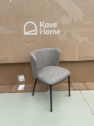 Sedia Kave Home Ciselia Tessuto Marrone Chiaro