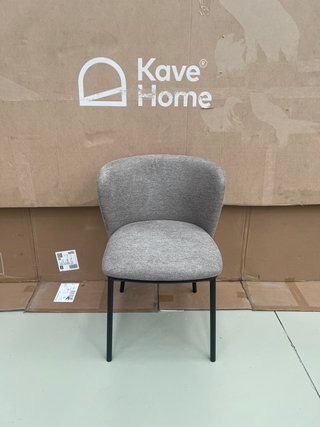 Sedia Kave Home Ciselia Tessuto Marrone Chiaro
