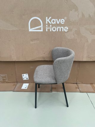Sedia Kave Home Ciselia Tessuto Marrone Chiaro