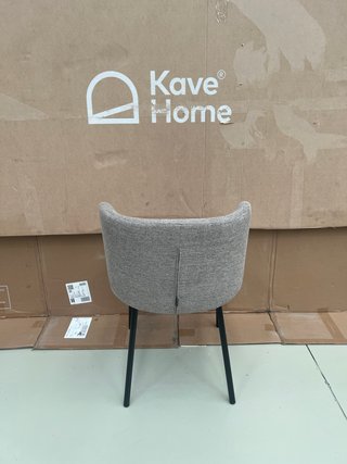 Sedia Kave Home Ciselia Tessuto Marrone Chiaro