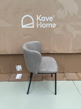 Sedia Kave Home Ciselia Tessuto Marrone Chiaro