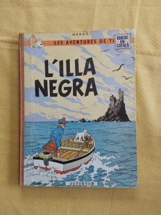 Lote para j.c. Tintin L'illa negra. Catalán.  1@