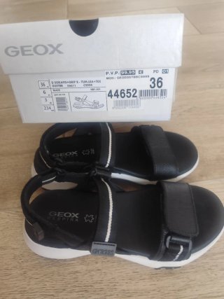 Sandalias mujer Geox Respira negras del 36