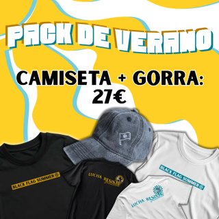 Camiseta Black Flag + Gorra