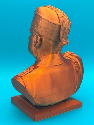Busto 3D Benito Mussolini - Altezza 25cm