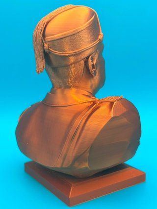 Busto 3D Benito Mussolini - Altezza 25cm