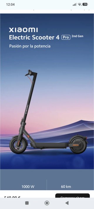 Patinete Eléctrico Xiaomi 4 Pro 2ª Gen