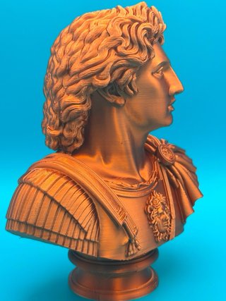 Busto Alessandro Magno 3D - 25cm