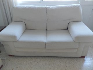 Sofá de 2 plazas beige