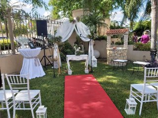 Alquiler de photocall vintage sofá boda