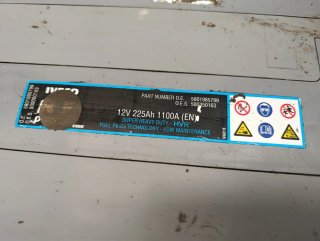 Batería Camión 225Ah IVECO