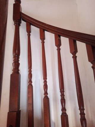 Escalera de caracol de madera