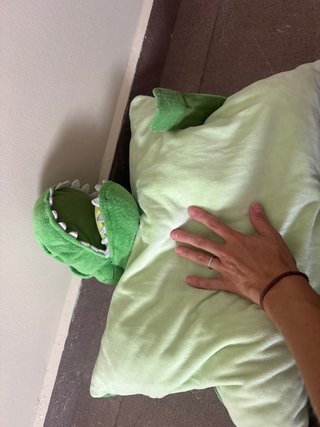 Almohada Peluche Rexy Dinosaurio Verde