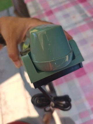 Telefono Safnat a disco azzurro vintage