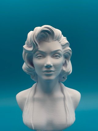 Busto Marilyn Monroe 3D Altezza 25cm