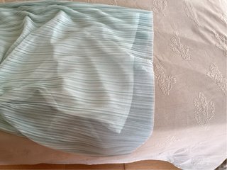Vestido cuello Halter, Plisado , Verde Agua.