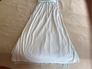 Vestido cuello Halter, Plisado , Verde Agua.