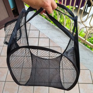Cesto portatutto in nylon nero