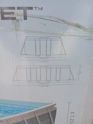 Piscina desmontable Intex rectangular 400x200x122