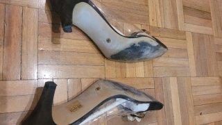 Zapatos salón marrones talla 38
