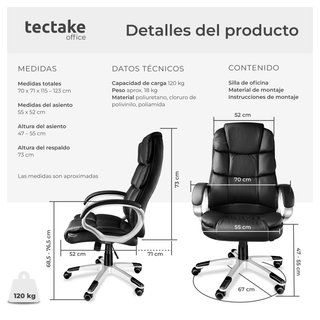 Silla de oficina, negro