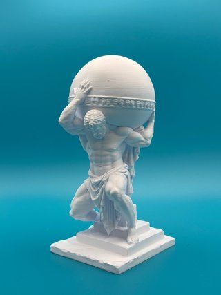 Busto 3D Atlante Titano H25cm