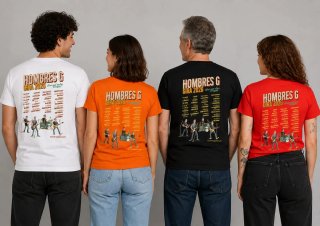 Camisetas PREMIUM Hombres G Gira 2026 con fechas