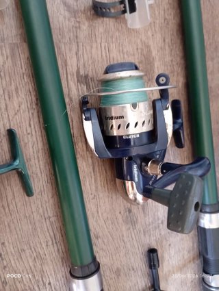 Lote 2 canne da pesca con mulinelli
