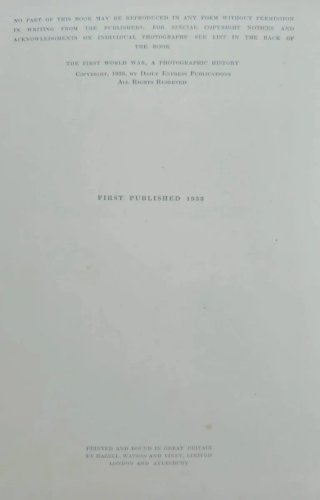 Fotografía histórica WWI