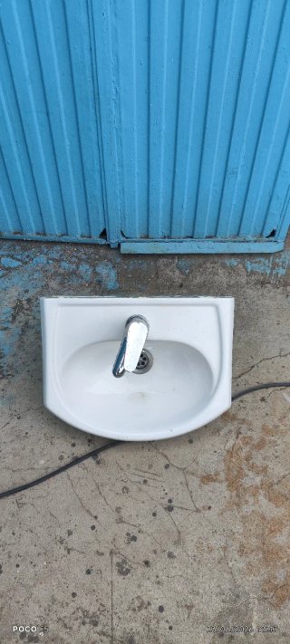 Lavabo Cerámica Beige/Blanco