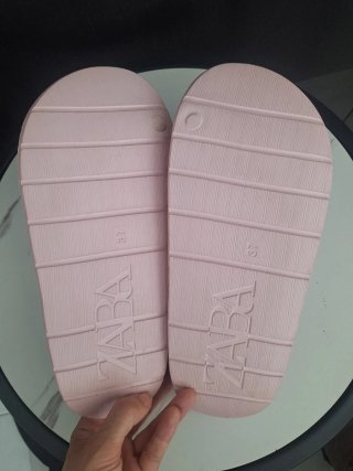 NUEVAS Chancletas Zara Rosa Talla 37