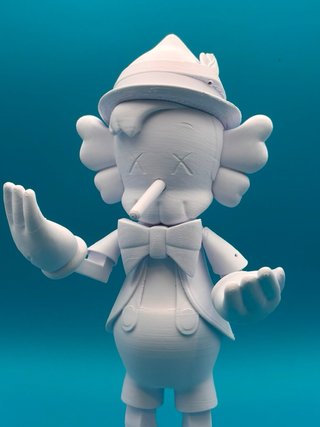Busto Pinocchio Kaws 3D 20cm e 12cm