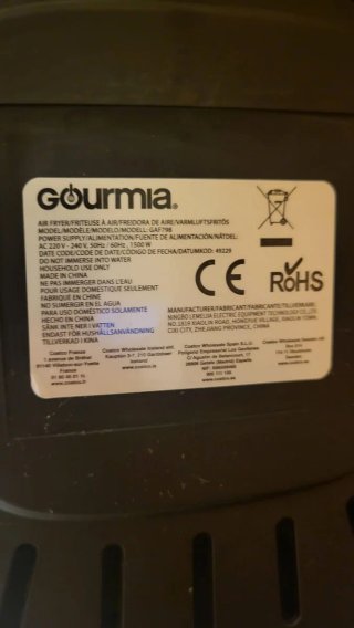 Freidora de aire Gourmia