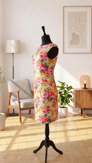 Vestido floral Zara Talla M (38)