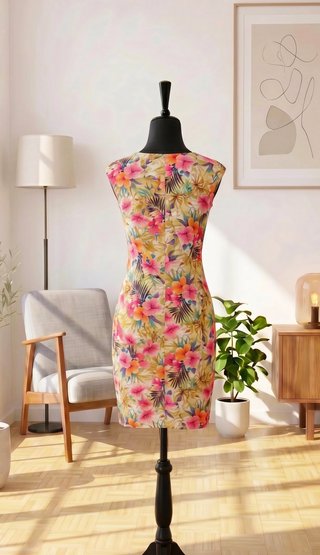 Vestido floral Zara Talla M (38)
