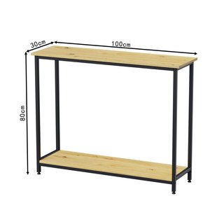 Consola recibidor madera y metal