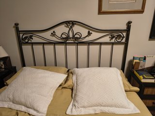 Cabecero de forja negro 154 cm