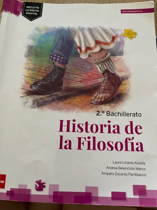 Historia de la filosofía, 2 Bachillerato