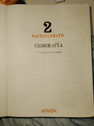 Geografía 2o Bachillerato. Operación Mundo. ANAYA