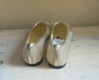 Bailarinas doradas Mango