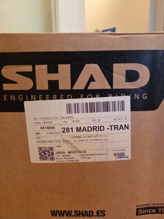[NUEVO] Baúl Top Case SHAD SH29 Negro