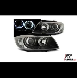Faros Angel eyes para BMW E90 look Xenon