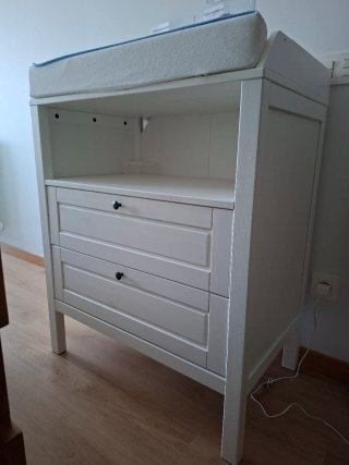 Cómoda cambiador SUNDVIK blanca